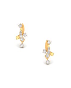 Twinkling Diamond Stud Earrings