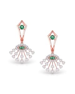 Emerald Beauty Diamond Earrings