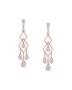 Scintillating Diamonds Chandelier Earrings