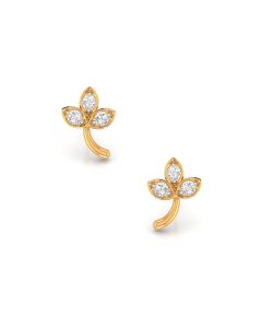 Charming Bud Diamond Studs