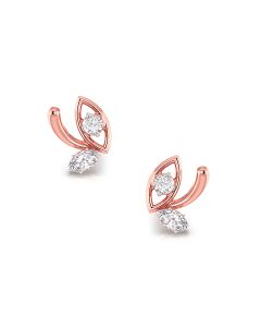 Glittering Butterfly Diamond Studs