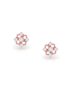 Twinkling Flower Diamond Earrings