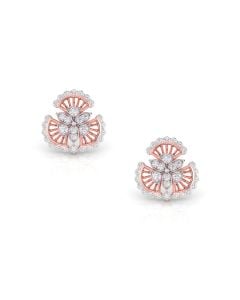 Alluring Floral Diva Diamond Studs