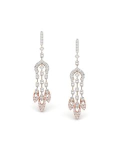 Jazzy Rose Diamond Earrings