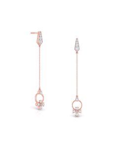 Amazing Rose Gold Diamond Earrings