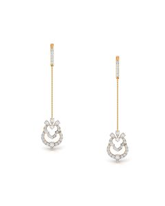 Beautiful Diamond Gold Earrings