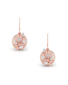 Sparkling Swirl Diamond Earrings