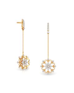 Striking Gold Diamond Earrings