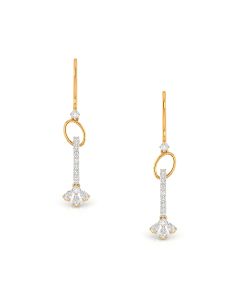 Glossy Loop Diamond Earrings