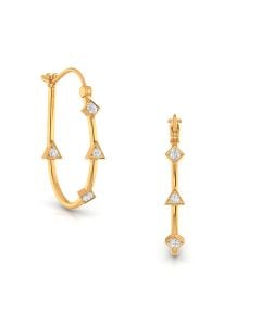 Exquisite Elegance Diamond Hoops