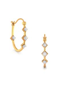 Eternal Glory Diamond Hoops Earrings