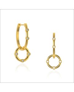 Bejewelled Brilliance Diamond Hoops