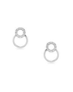 Dazzling Twin Loop Studs