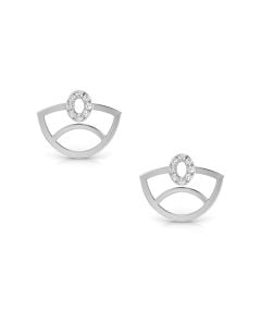 Glossy Diya Diamond Stud Earrings