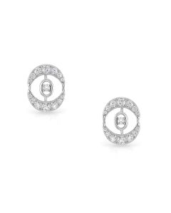 Glistening Charm Diamond Stud Earrings