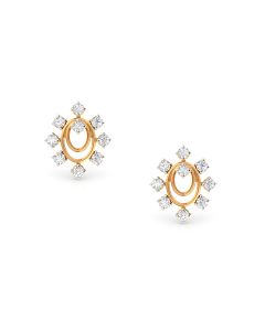 Floral Love Diamond Stud Earrings