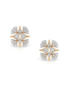 Glossy Diamonds Stud Earrings