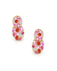Triad Pink Gemstone Earrings