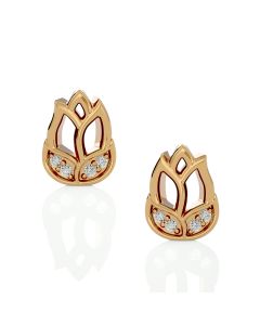 Flashy Tulip Diamond Earrings