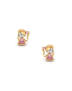 Pink Girl Gem Studs