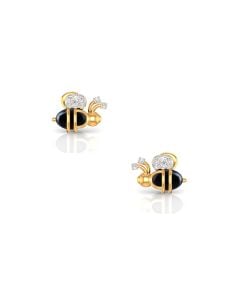 Bumblebee Diamond Stud Earrings