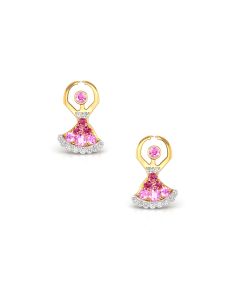 Ballerina Diamond Stud Earrings