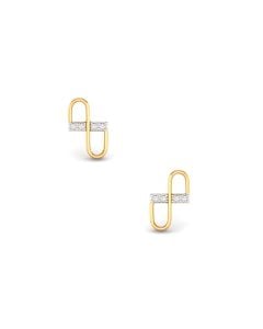 Infinity Knot Diamond Stud Earrings