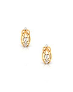 Double Twist Diamond Earrings