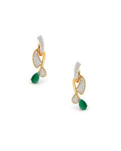 Elegant Green Dangle Earrings