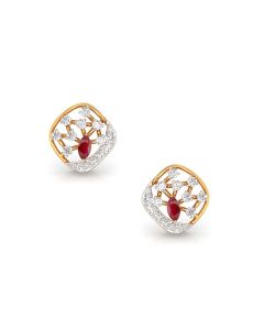 Marquise Ruby Drop Earrings