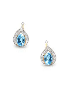 Sapphire Teardrop Studs