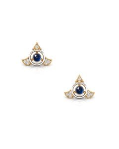 Blue Sapphire Eye Earrings