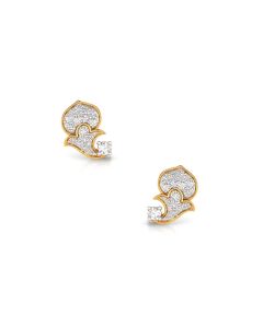 Floral Cluster Petal Diamond Earrings