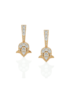 Blooming Petal Design Diamond Studs