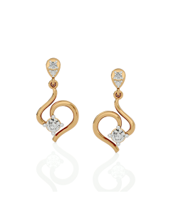 Swan Curve Diamond Studs