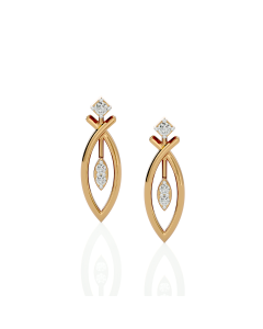 Modern Oval Diamond Studs