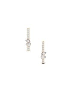 Vertical Bar Diamond Earrings