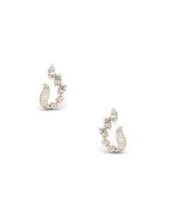 Diamond Leaf Vine Ear Cuffs