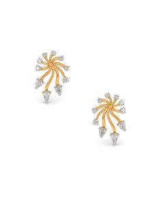 Diamond Starburst Stud Earrings