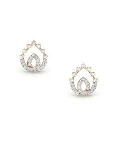 Diamond Wave Drop Earrings