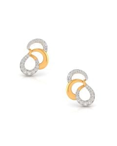 Diamond Hoop and Drop Earrings