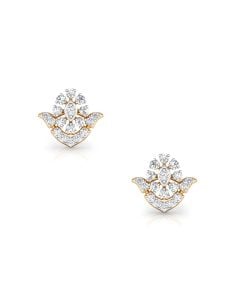 Petite Floral Gemstone Studs with Intricate Workmanship