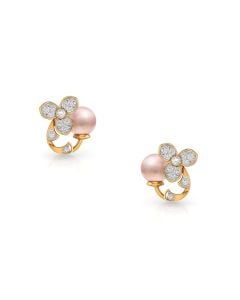 Floral-Inspired Gemstone Studs with Radiant Highlights