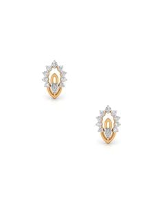 Teardrop Diamond Cluster Studs with Refined Elegance