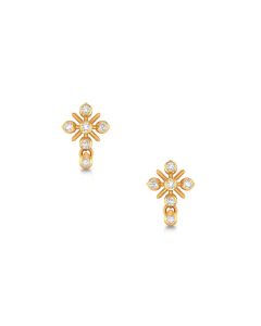 Geometric Diamond Earrings with Sleek Modern Design