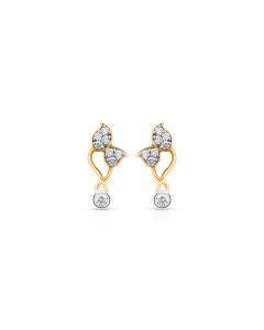 Teardrop Bud Diamond Studs