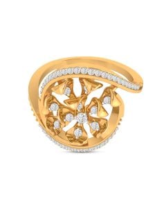 Traditional Swirl Diamond Ring