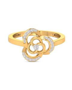 Luminous Floral Diamond Ring