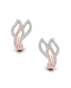 Glossy Waves Diamond Earrings