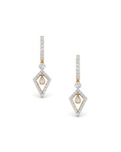 Luxurious Harmony Diamond Drop Hoops